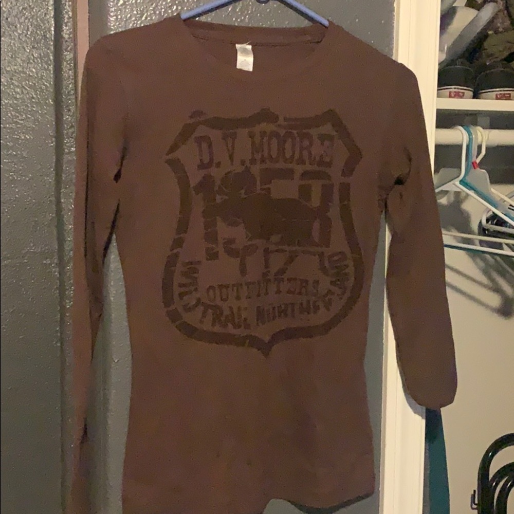 Brown Long Sleeve Shirt